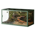 HiMISS Front Opening Glass Reptile Tank With Screen Ventilation